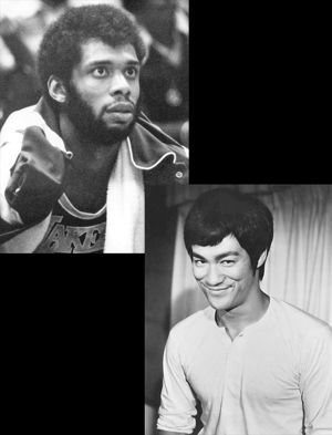 Kareem Abdul-Jabbar and Bruce Lee