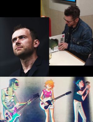 Damon Albarn and Jamie Hewlett