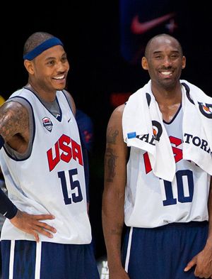 Carmelo Anthony and Kobe Bryant