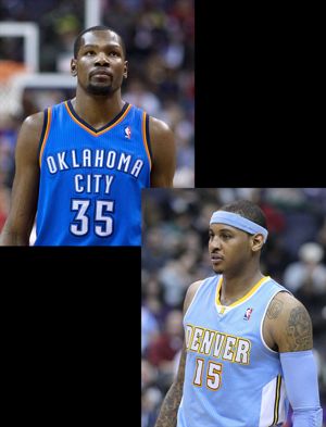 Kevin Durant and Carmelo Anthony