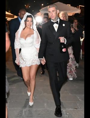 Travis Barker and Kourtney Kardashian