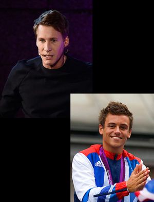 Dustin Lance Black and Tom Daley