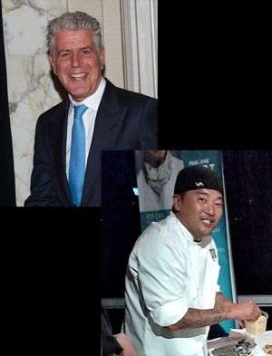 Anthony Bourdain and Roy Choi