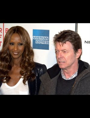 Iman and David Bowie