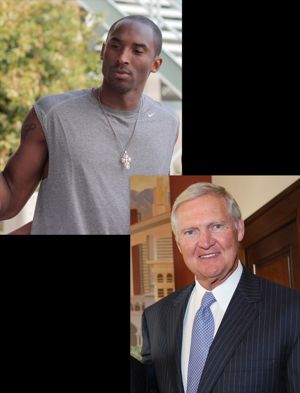 Kobe Bryant and Jerry West