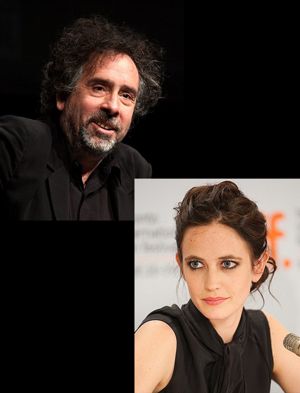 Tim Burton and Eva Green