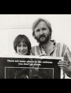 Gale Anne Hurd and James Cameron