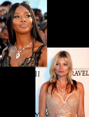 Naomi Campbell and Kate Moss