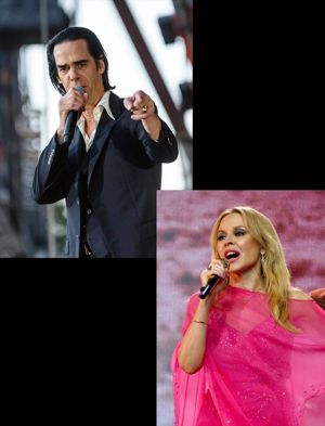 Nick Cave and Kylie Minogue