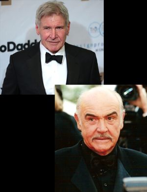 Harrison Ford and Sean Connery