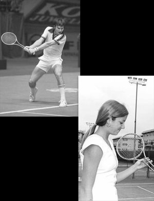 Jimmy Connors and Chris Evert