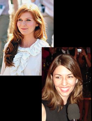 Kirsten Dunst and Sofia Coppola