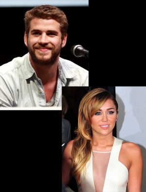 Liam Hemsworth and Miley Cyrus