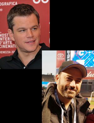 Matt Damon and Jimmy Kimmel