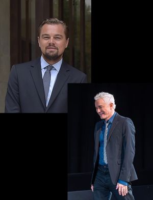 Leonardo DiCaprio and Baz Luhrmann