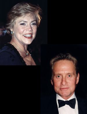 Kathleen Turner and Michael Douglas