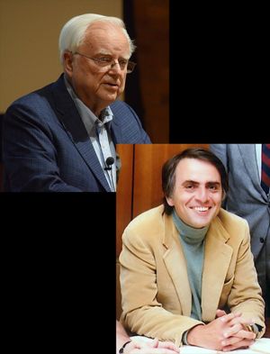 Frank Drake and Carl Sagan