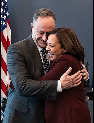 Douglas Emhoff and Kamala Harris