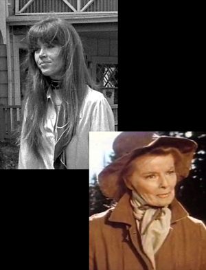 Jane Fonda and Katharine Hepburn