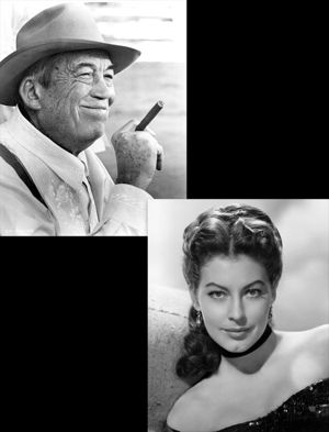 John Huston and Ava Gardner