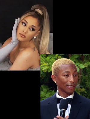 Ariana Grande and Pharrell Williams