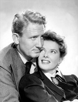 Spencer Tracy and Katharine Hepburn