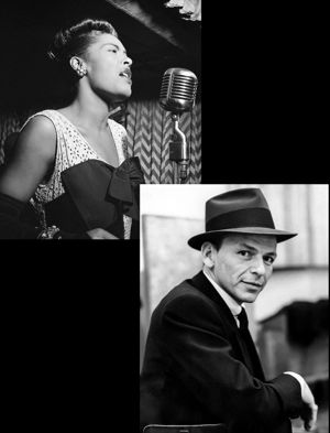 Billie Holiday and Frank Sinatra