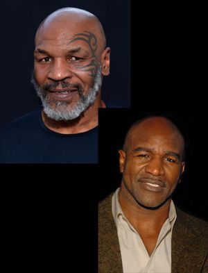 Mike Tyson and Evander Holyfield