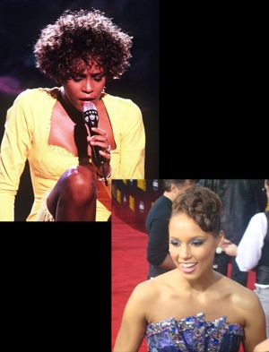 Alicia Keys and Whitney Houston