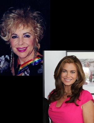 Elizabeth Taylor and Kathy Ireland