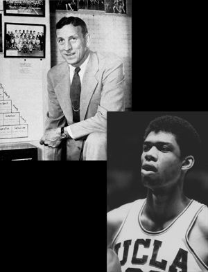 John Wooden and Kareem Abdul-Jabbar