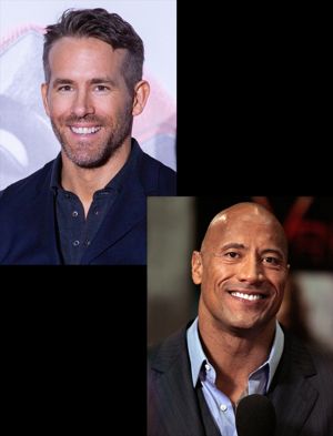 Ryan Reynolds and Dwayne Johnson