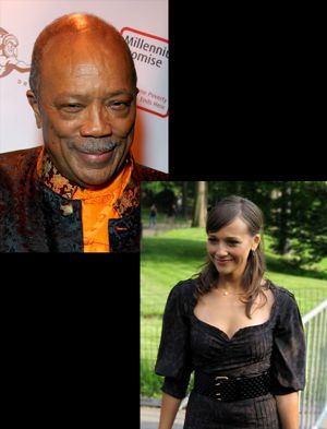 Quincy Jones and Rashida Jones