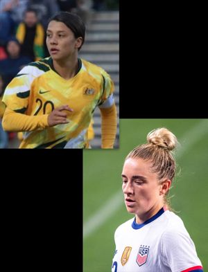 Sam Kerr and Kristie Mewis