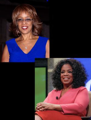 Gayle King and Oprah Winfrey