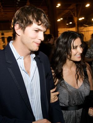 Ashton Kutcher and Demi Moore