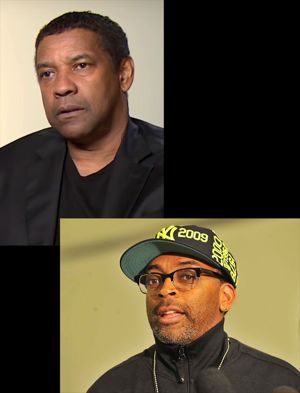 Denzel Washington and Spike Lee