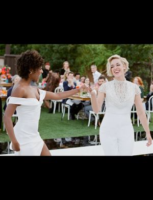 Samira Wiley and Lauren Morelli