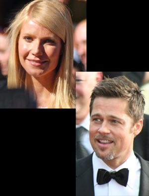 Gwyneth Paltrow and Brad Pitt