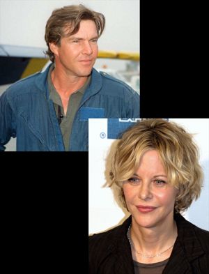 Dennis Quaid and Meg Ryan