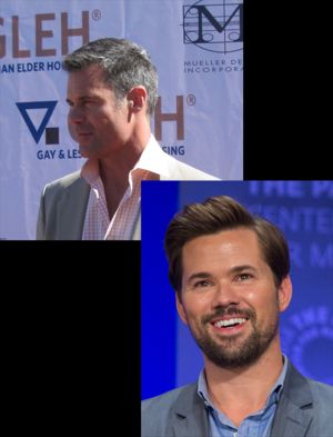 Andrew Rannells and Tuc Watkins