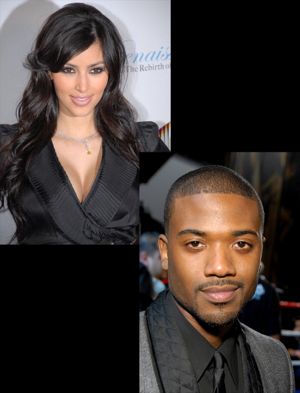 Kim Kardashian and Ray J.