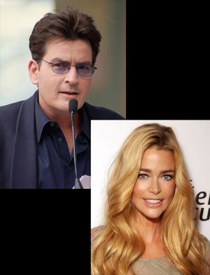 Charlie Sheen and Denise Richards