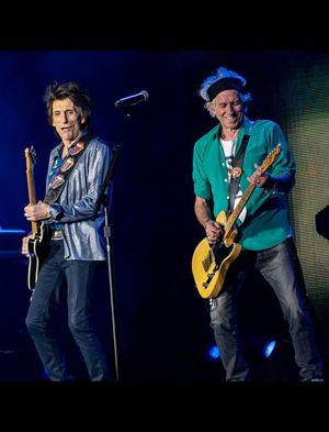 Ron Wood and Keith Richards