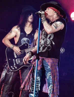 Slash and Axl Rose