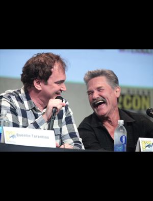 Quention Tarantino and Kurt Russell