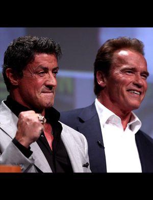 Sylvester Stallone and Arnold Schwarzenegger