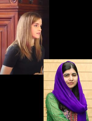 Emma Watson and Malala Yousafzai